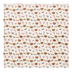 Gingerbread Pup Dog Bandana – Large, laid flat