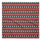 Fair Isle Sweater Paws Dog Bandana – Large, laid flat