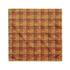 Harvest Plaid Thanksgiving Dog Bandana – Medium, laid flat