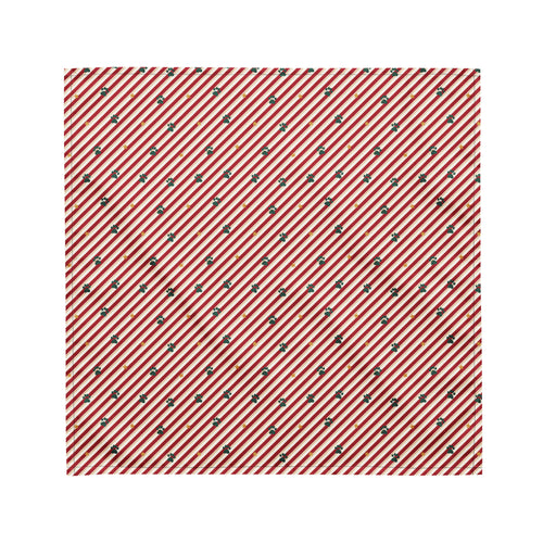 Candy Cane Lane Dog Bandana – Medium, laid flat