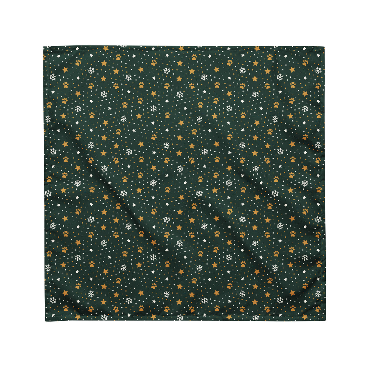 Midnight Stars Dog Bandana – Medium, laid flat