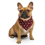 Red Buffalo Plaid Paws Dog Bandana – French bulldog wearing it