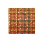 Harvest Plaid Thanksgiving Dog Bandana – Small, laid flat