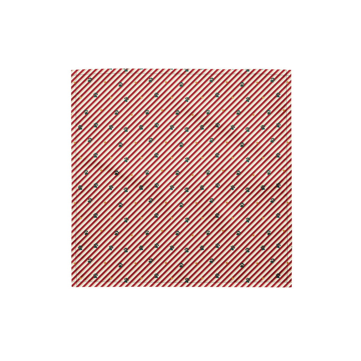 Candy Cane Lane Dog Bandana – Small, laid flat
