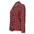 Red Buffalo Plaid Paws Matching Pajama Top – front view