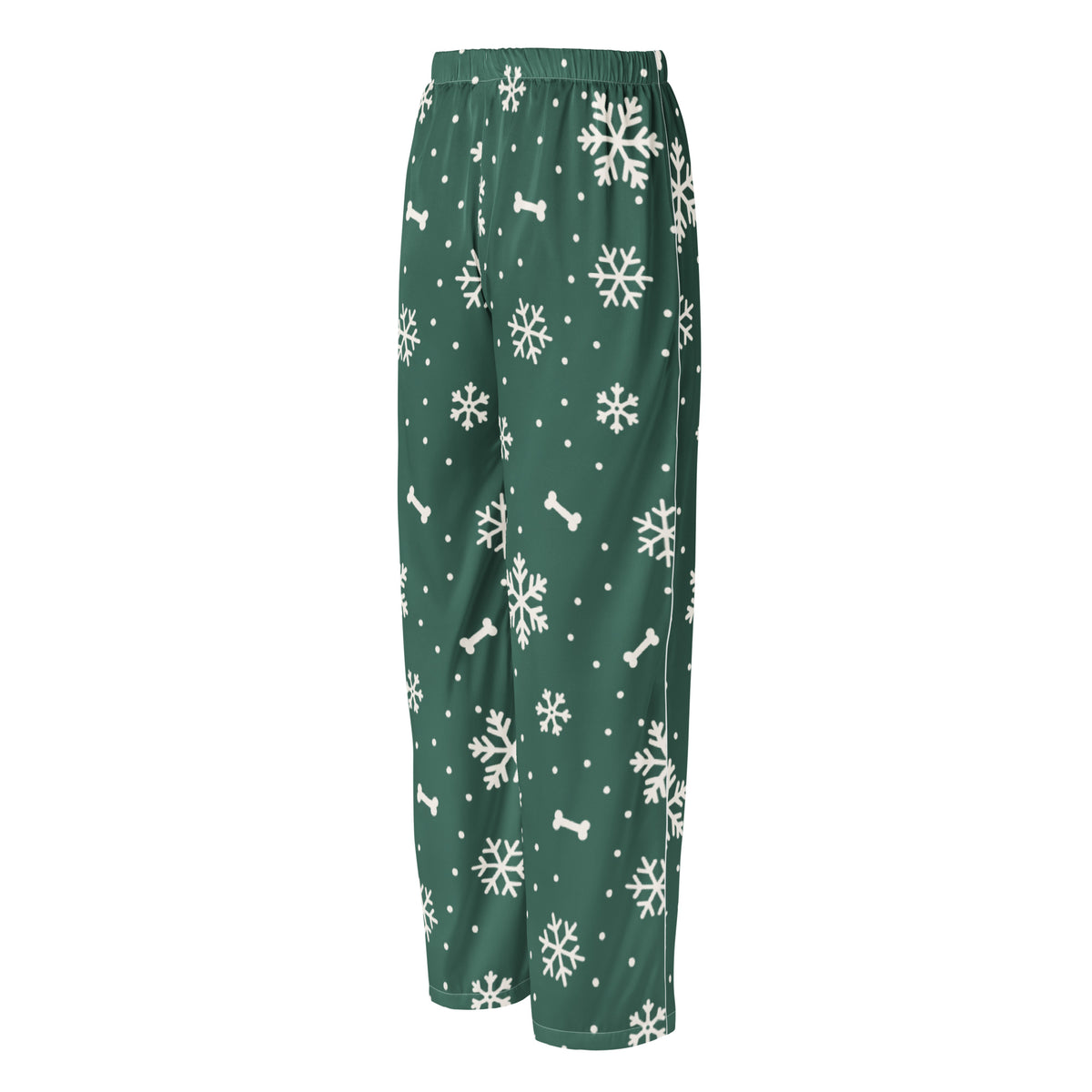 Winter Snowflake Matching Pajama Pants – back view