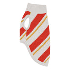 Candy Cane Lane Knitted Dog Sweater – size 2XL, left side