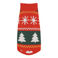 Fair Isle Sweater Paws Knitted Dog Sweater – size 2XS, top view