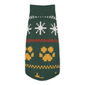 Midnight Stars Knitted Dog Sweater – size 2XS, top view