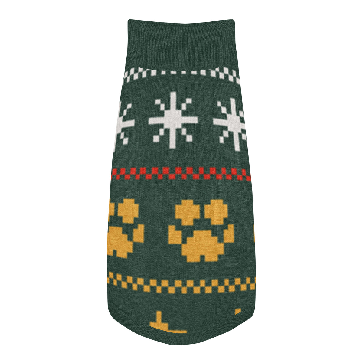 Midnight Stars Knitted Dog Sweater – size 2XS, top view