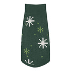 Winter Snowflake Knitted Dog Sweater – size 2XS, top view