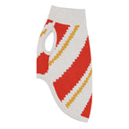 Candy Cane Lane Knitted Dog Sweater – size 2XS, left side