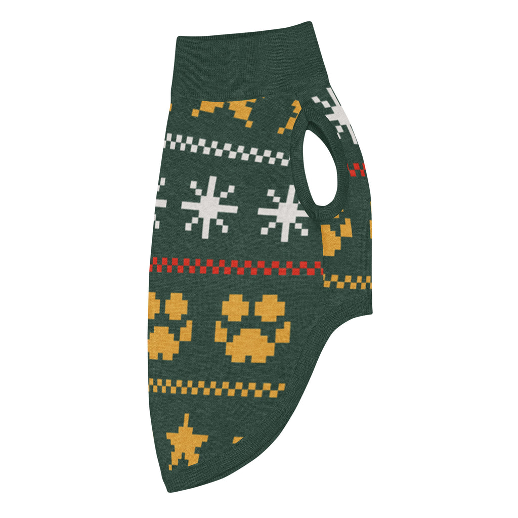 Midnight Stars Knitted Dog Sweater – size L, right side
