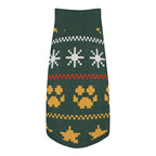 Midnight Stars Knitted Dog Sweater – size M, top view
