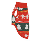 Fair Isle Sweater Paws Knitted Dog Sweater – size M, left side