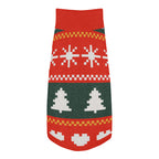 Fair Isle Sweater Paws Knitted Dog Sweater – size S, top view
