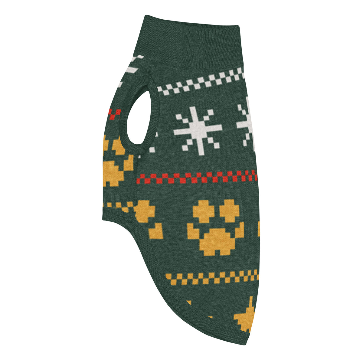 Midnight Stars Knitted Dog Sweater – size S, left side