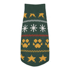 Midnight Stars Knitted Dog Sweater – size XL, top view