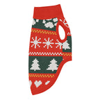 Fair Isle Sweater Paws Knitted Dog Sweater – size XL, right side