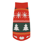 Fair Isle Sweater Paws Knitted Dog Sweater – size XS, top view
