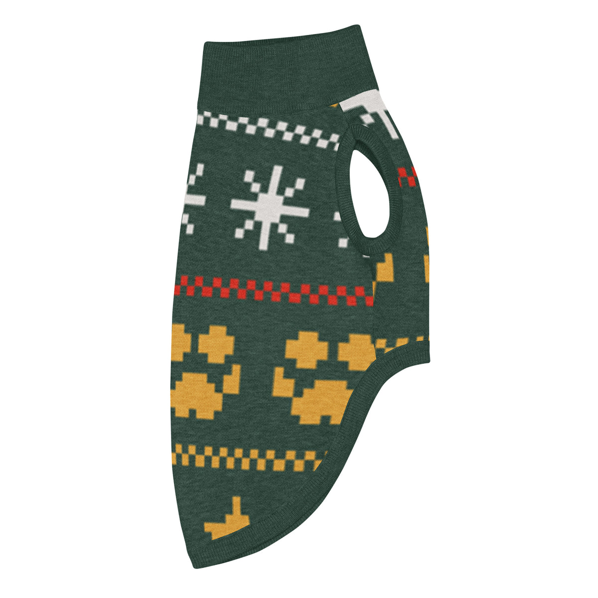 Midnight Stars Knitted Dog Sweater – size XS, right side