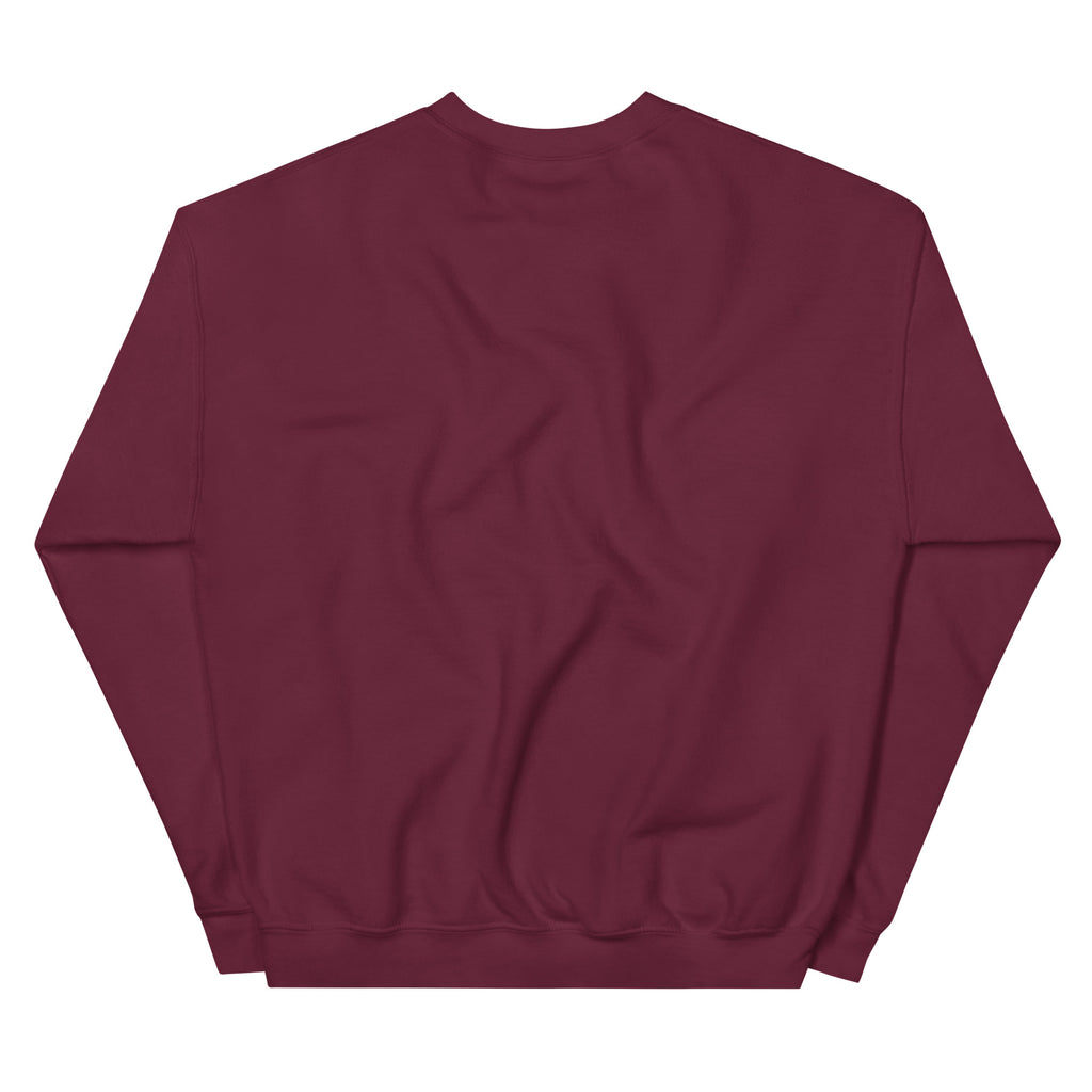Dog Mom Holiday Crewneck Sweatshirt – maroon, back