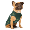 French bulldog wearing the Winter Snowflake knitted dog sweater